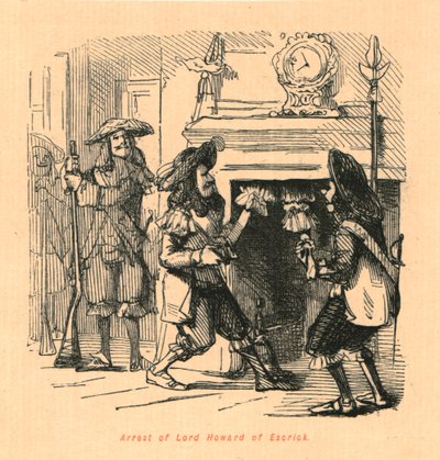 Arrestation af Lord Howard af Escrick, 1897. af John Leech