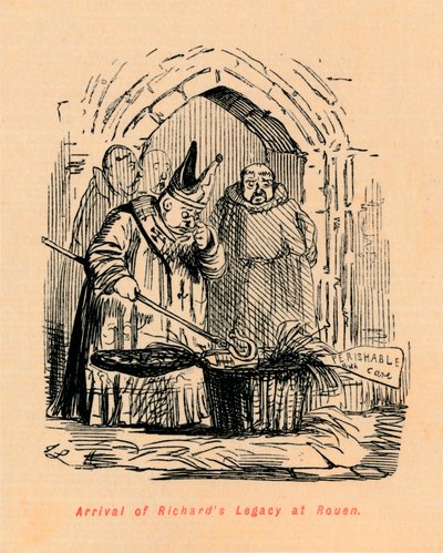 Richards Legacys ankomst til Rouen, c1860, c1860 af John Leech