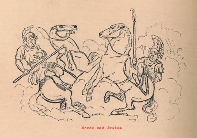 Aruns og Brutus, 1852 af John Leech