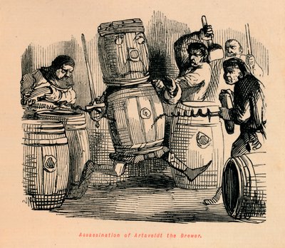 Mordet på bryggeren Artaveldt, c1860, c1860 af John Leech