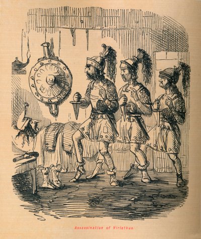 Mordet på Viriathus, 1852 af John Leech