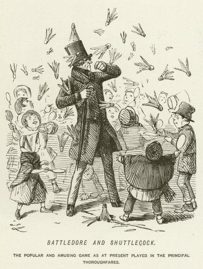 Battledore og Shuttlecock af John Leech