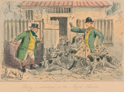 Billy introduceres til Majors Harriers, 1858 af John Leech