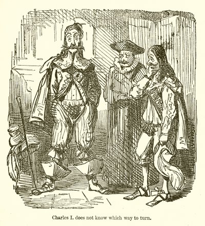 Charles I ved ikke, hvilken vej han skal vende af John Leech