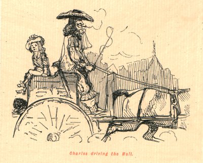 Charles kører i indkøbscenteret, 1897. af John Leech
