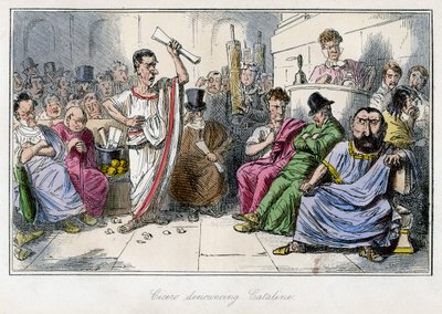 Cicero fordømmer Cataline, 1850