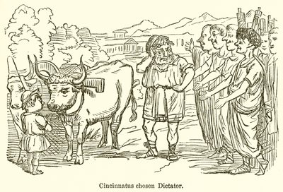 Cincinnatus valgte diktator af John Leech