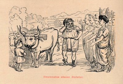 Cincinnatus udvalgt diktator, 1852 af John Leech