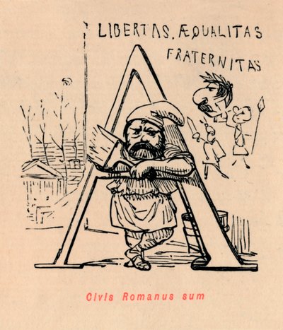 Jeg er romersk statsborger, 1852 af John Leech