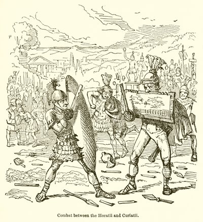 Kamp mellem Horatii og Curiatii af John Leech