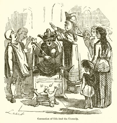 Kroning af Ethelred den Ufærdige af John Leech