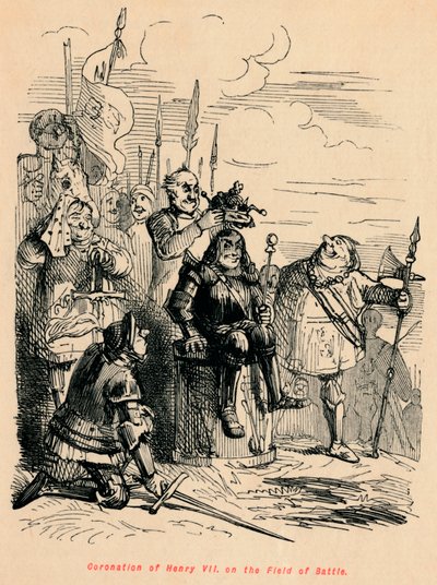 Kroning af Henrik VII på slagmarken, af John Leech