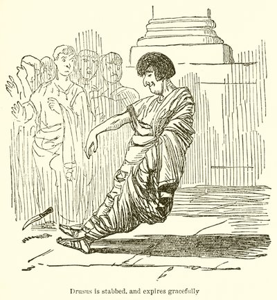 Drusus bliver stukket og udløber yndefuldt af John Leech