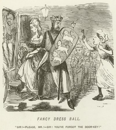 Fancy Dress Ball af John Leech