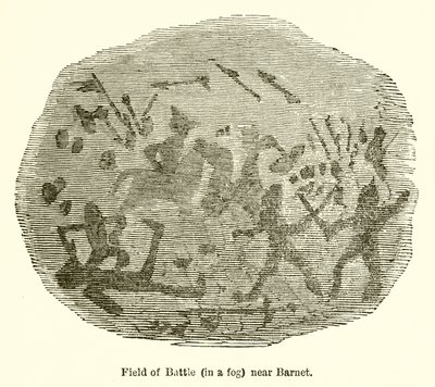 Field of Battle (i en tåge) nær Barnet af John Leech