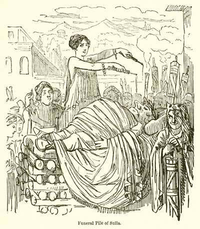 Begravelsesbunke af Sulla af John Leech