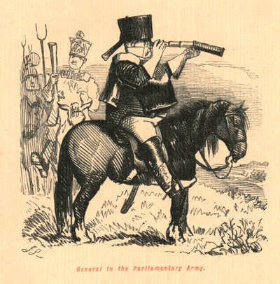 General i den parlamentariske hær, 1897. af John Leech
