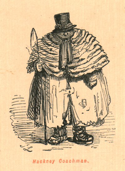 Hackney Coachman, 1897. af John Leech