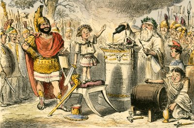 Hannibal, mens endnu et barn sværger evigt had til romerne af John Leech