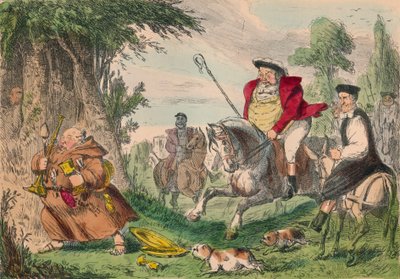 Henry VIII Munkejagt, 1850 af John Leech