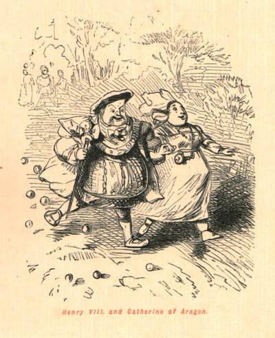 Henrik VIII. og Katarina af Aragon, 1897. af John Leech