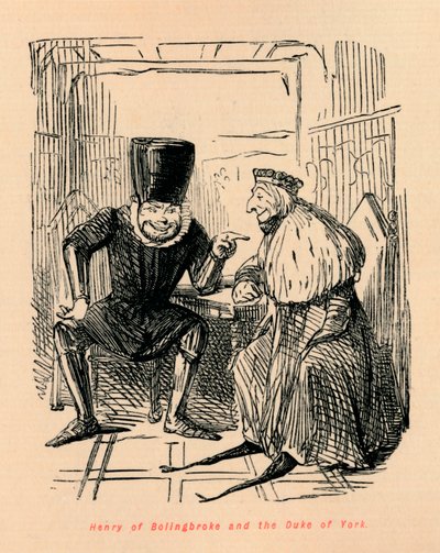 Henrik af Bolingbroke og hertugen af York, c1860, c1860 af John Leech