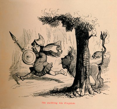 Ida forlader sit rige, c1860, c1860. af John Leech