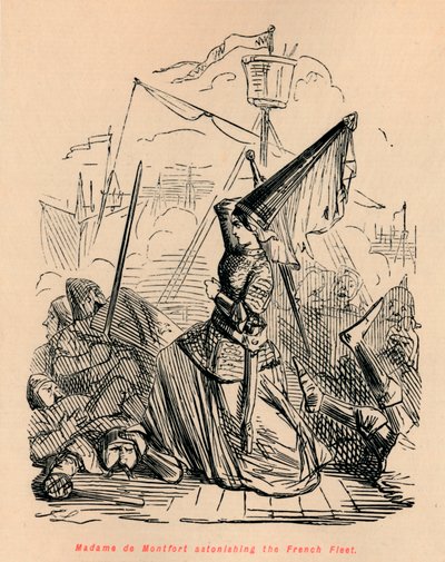 Madame de Montfort forbløffede den franske flåde, c1860, c1860 af John Leech