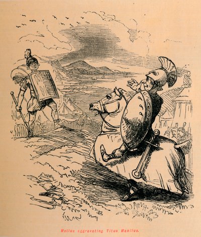 Metius skærpende Titus Manlius, 1852 af John Leech