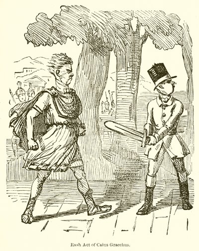 Udslætshandling af Caius Gracchus af John Leech