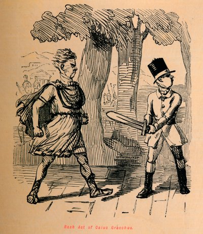 Udslætshandling af Gaius Gracchus, 1852 af John Leech
