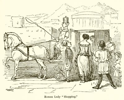 Roman Lady Shopping af John Leech