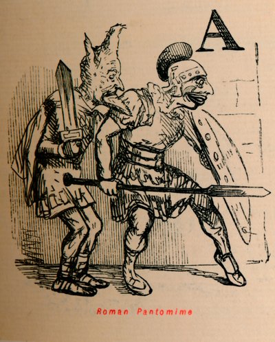 Roman Pantomime, 1852 af John Leech