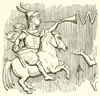 romersk soldat til hest af John Leech