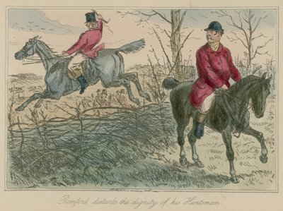Romford forstyrrer sin jægers værdighed af John Leech