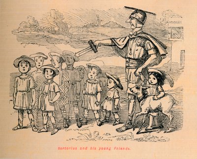 Sertorius og hans unge venner, 1852 af John Leech