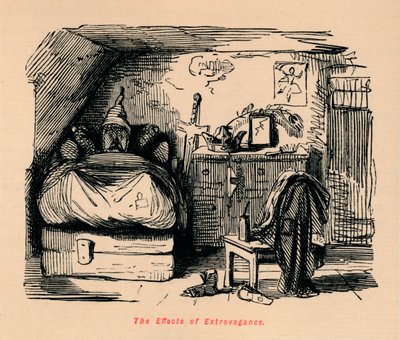 Effekterne af ekstravagance, c1860, c1860 af John Leech