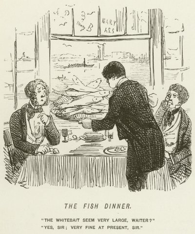 Fiskemiddagen af John Leech