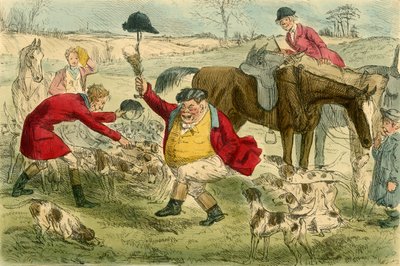 The Kill, på The Cat & Custard Pot Day, c1854. af John Leech