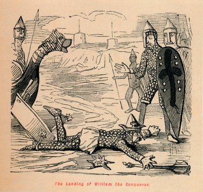 Vilhelm Erobrerens landgang, c1860, c1860 af John Leech
