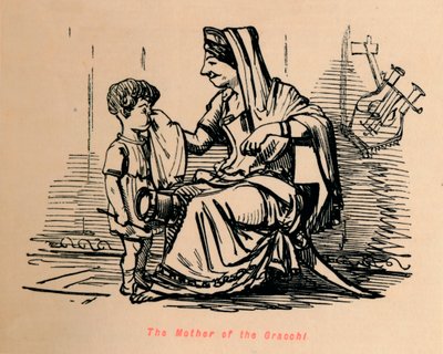 Gracchiernes moder, 1852 af John Leech