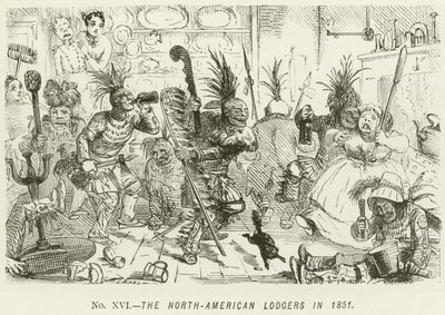 De nordamerikanske logerende i 1851 af John Leech