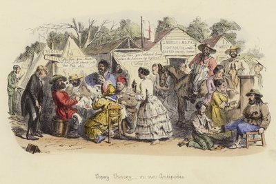 Topsy Turvey, eller vores antipoder af John Leech