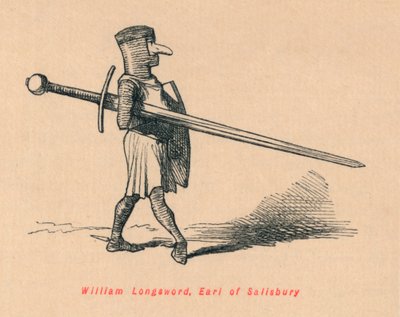 William Longsword, jarl af Salisbury, c1860, c1860 af John Leech