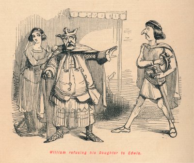William nægter Edwin sin datter, c1860, c1860 af John Leech