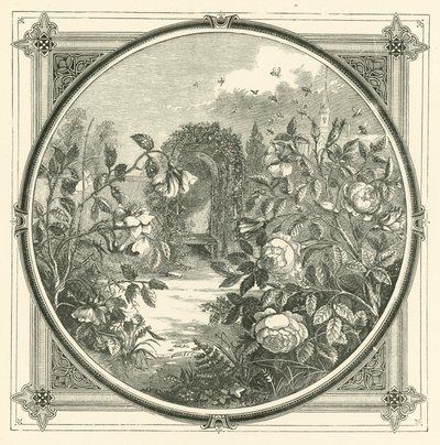 Bier rører ikke falmende blomster (gravering) af John Leighton