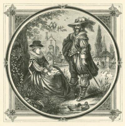 Fugle af en fjer vil flokkes sammen (gravering) af John Leighton