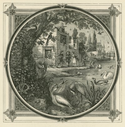 Hver fugl synger efter hans næb (gravering) af John Leighton