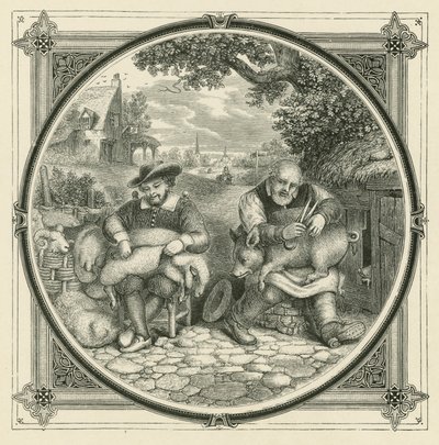 Stort råb og lidt uld (gravering) af John Leighton