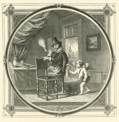 Røg er elskendes mad (gravering) af John Leighton